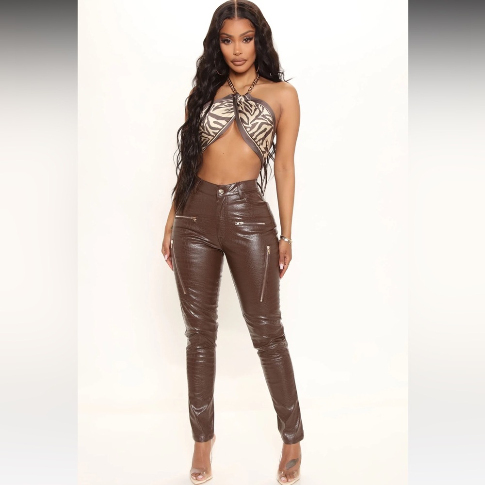Skinny Faux Leather Pants Fashion Nova